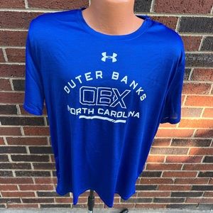 Under Armour Outer Banks North Carolina T shirt Mens  Blue XL NWT